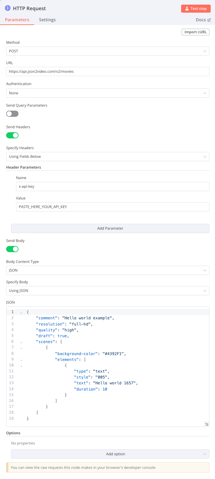 Setup N8N node